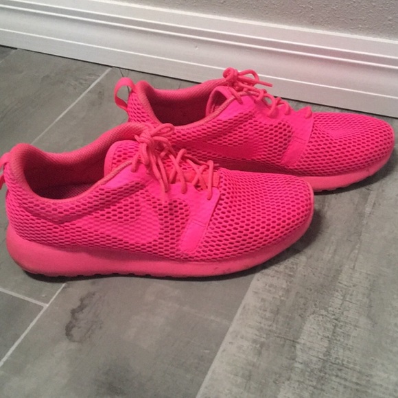 all hot pink sneakers